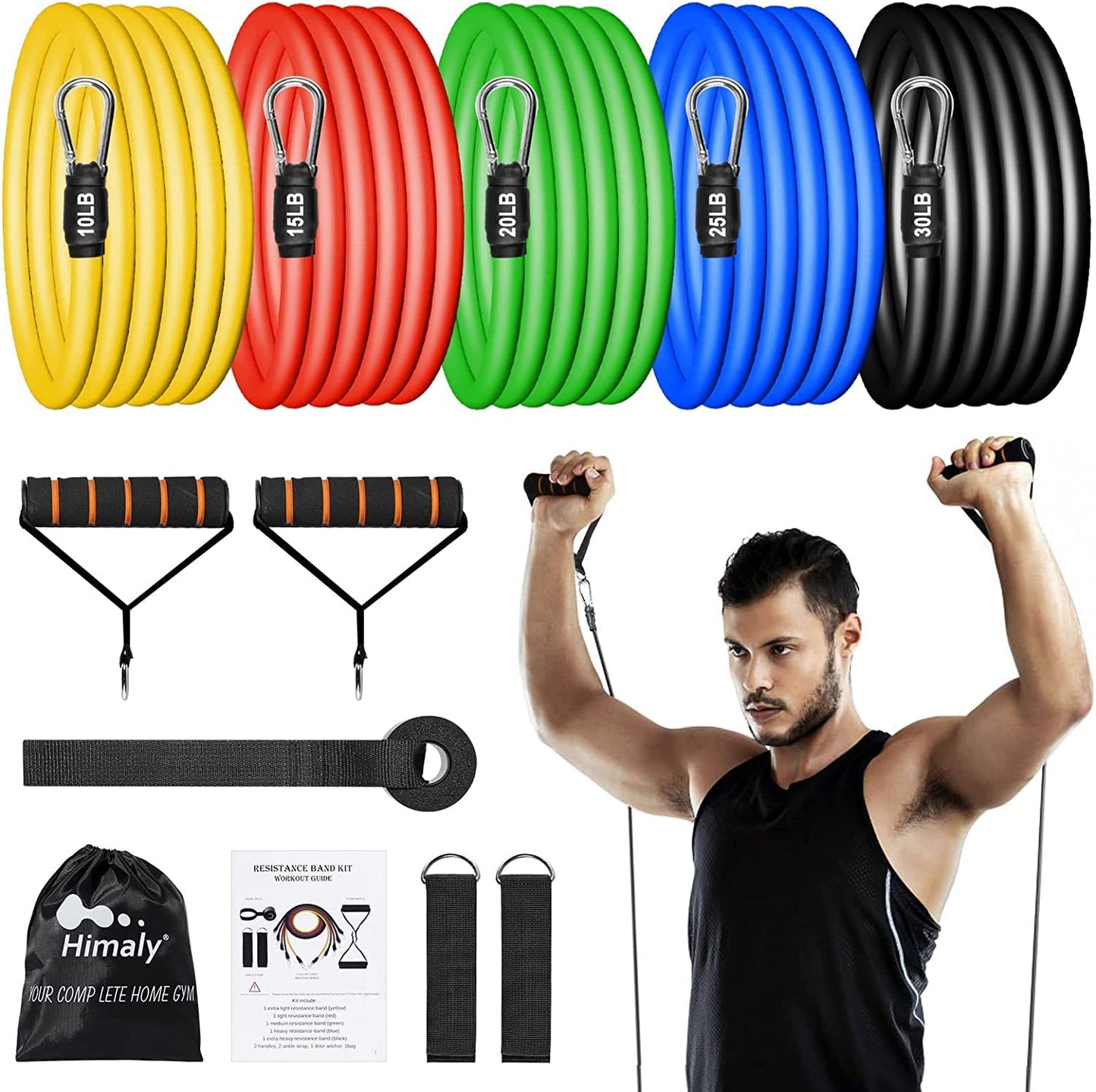 Set de Bandas Elásticas para Entrenamiento – Cintas de Resistencia para Piernas, Glúteos y Cuerpo Completo