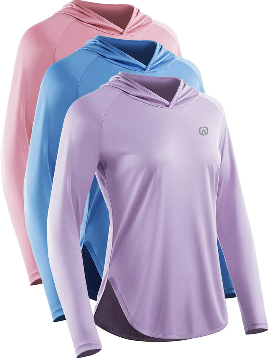 Women'S Sun Protection Running Shirts Workout Athletic Shirts with Hoods